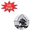 Maple & Eagle 1  Mini Button (100 pack) 