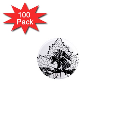 Maple & Eagle 1  Mini Magnet (100 pack)  from ArtsNow.com Front