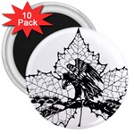 Maple & Eagle 3  Magnet (10 pack)