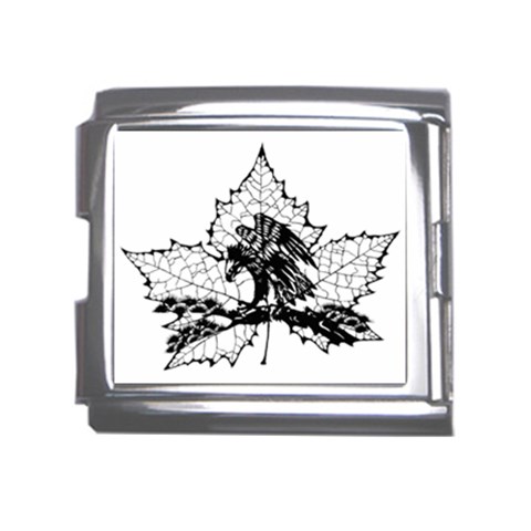 Maple & Eagle Mega Link Italian Charm (18mm) from ArtsNow.com Front
