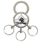 Maple & Eagle 3-Ring Key Chain