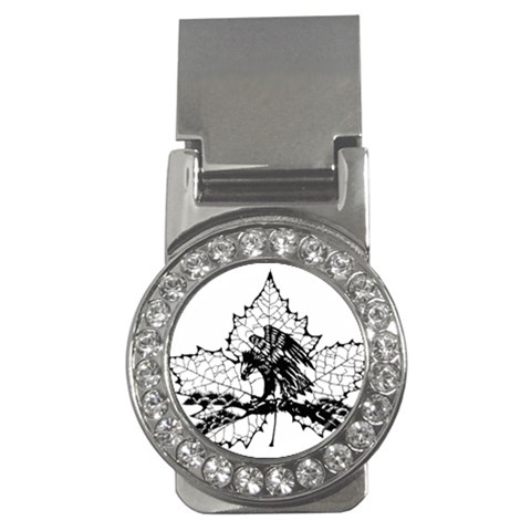 Maple & Eagle Money Clip (CZ) from ArtsNow.com Front