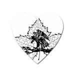 Maple & Eagle Magnet (Heart)