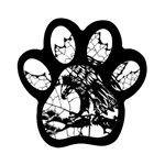 Maple & Eagle Magnet (Paw Print)