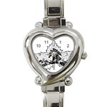 Maple & Eagle Heart Italian Charm Watch