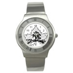 Maple & Eagle Stainless Steel Watch