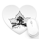 Maple & Eagle Mousepad (Heart)