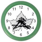 Maple & Eagle Color Wall Clock