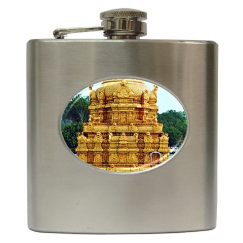 image007 Hip Flask (6 oz) from ArtsNow.com Front