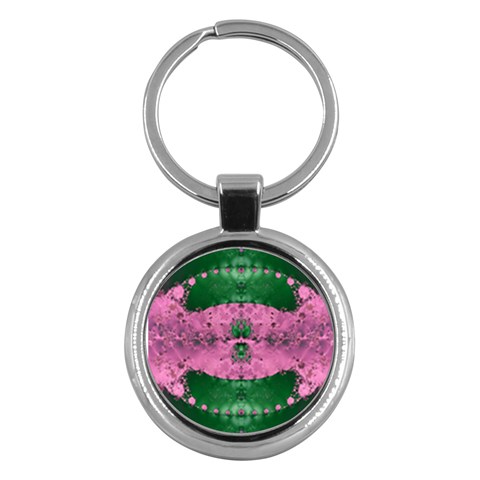United Fractal Key Chain (Round) from ArtsNow.com Front