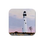 Evening s Light Rubber Square Coaster (4 pack)