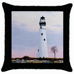 Evening s Light Throw Pillow Case (Black)