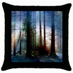 Old_forest Throw Pillow Case (Black)