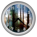 Old_forest Wall Clock (Silver)