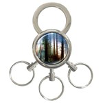 Old_forest 3-Ring Key Chain