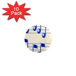 music_notes_2 1  Mini Magnet (10 pack) 