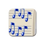 music_notes_2 Rubber Coaster (Square)