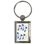 music_notes_2 Key Chain (Rectangle)