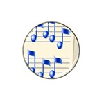 music_notes_2 Hat Clip Ball Marker (10 pack)