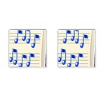 music_notes_2 Cufflinks (Square)