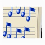 music_notes_2 Glasses Cloth (Small, Two Sides)