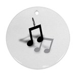 Music%20hooks Round Ornament (Two Sides)