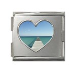 Mallorca Mega Link Heart Italian Charm (18mm)