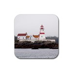 lighthouse2 Rubber Coaster (Square)