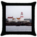 lighthouse2 Throw Pillow Case (Black)