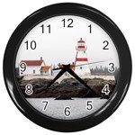 lighthouse2 Wall Clock (Black)