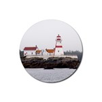 lighthouse2 Rubber Round Coaster (4 pack)