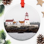 lighthouse2 Round Ornament (Two Sides)