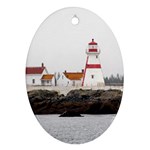 lighthouse2 Oval Ornament (Two Sides)