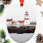 lighthouse2 Oval Ornament (Two Sides)