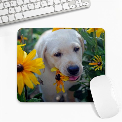 Puppy Labrador 3 Large Mousepad A010 from ArtsNow.com Front