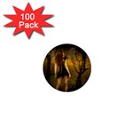 Dark Fairy In Forrest 1  Mini Button (100 pack) 