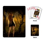 Dark Fairy In Forrest Playing Cards Single Design