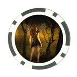 Dark Fairy In Forrest Poker Chip Card Guard (10 pack)
