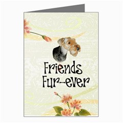 airedale terrier Greeting Card from ArtsNow.com Left