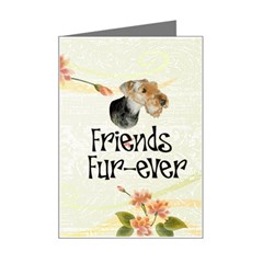 airedale terrier Mini Greeting Card from ArtsNow.com Left