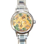 GIRASSOIS I Round Italian Charm Watch