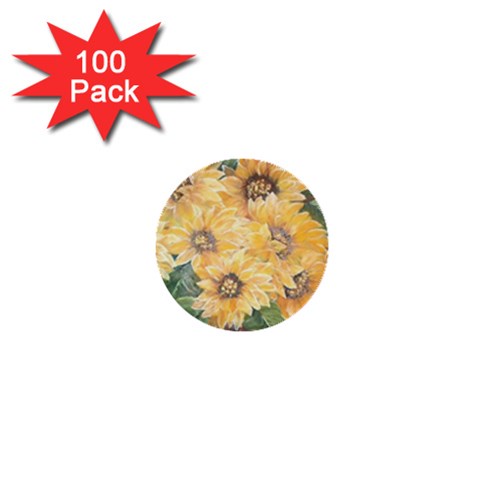GIRASSOIS I 1  Mini Button (100 pack)  from ArtsNow.com Front
