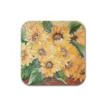 GIRASSOIS I Rubber Square Coaster (4 pack)