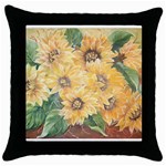 GIRASSOIS I Throw Pillow Case (Black)