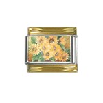 GIRASSOIS I Gold Trim Italian Charm (9mm)