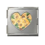 GIRASSOIS I Mega Link Heart Italian Charm (18mm)