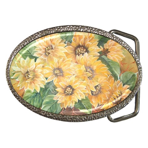 GIRASSOIS I Belt Buckle from ArtsNow.com Front