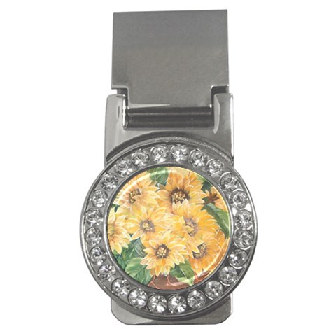 GIRASSOIS I Money Clip (CZ) from ArtsNow.com Front