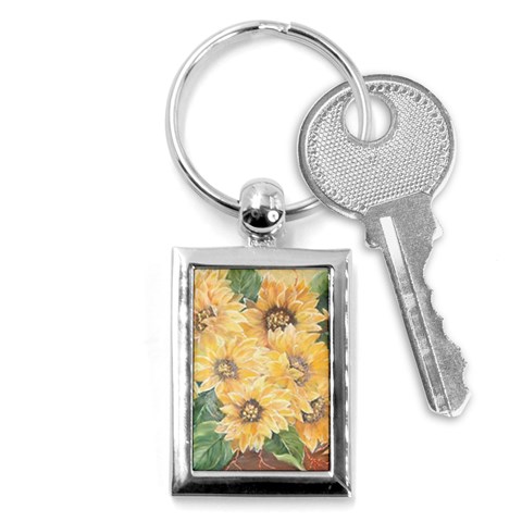 GIRASSOIS I Key Chain (Rectangle) from ArtsNow.com Front