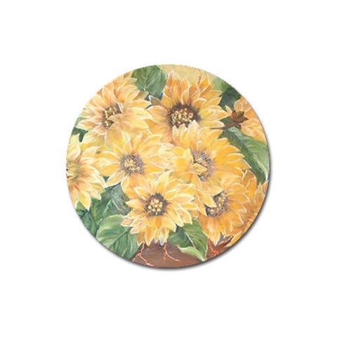 GIRASSOIS I Magnet 3  (Round) from ArtsNow.com Front
